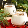 Egg nog is a creamy concoction traditionally made with milk, cream, sugar, whipped eggs, and spices.