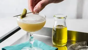 Pickle juice pairs well with bourbon