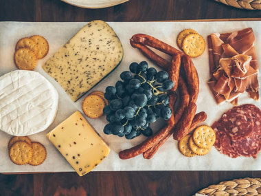 Smoked meats and cheese make an excellent pairing with bourbon